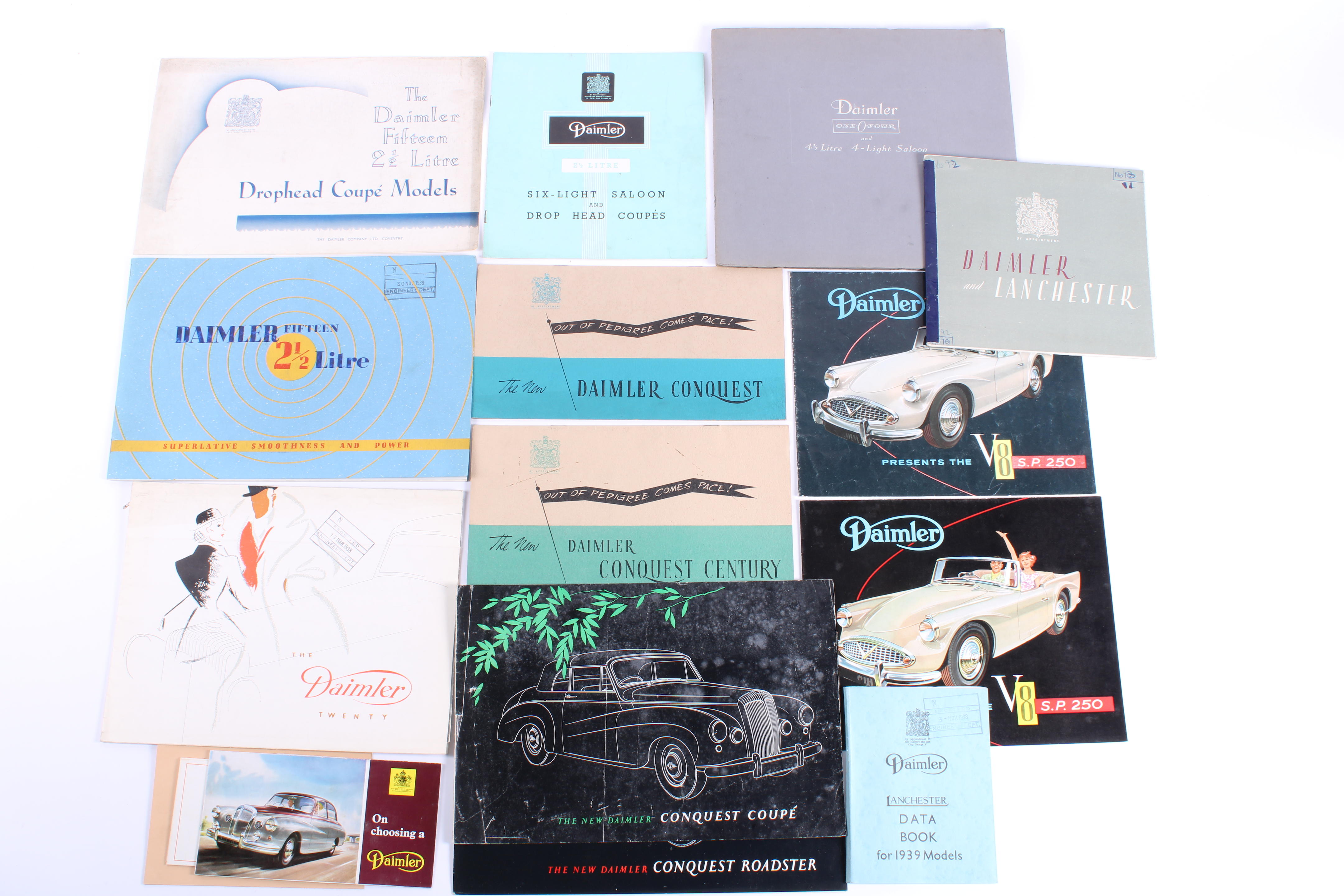 Bonhams Cars : Daimler - assorted sales brochures and ephemera, 1938 ...