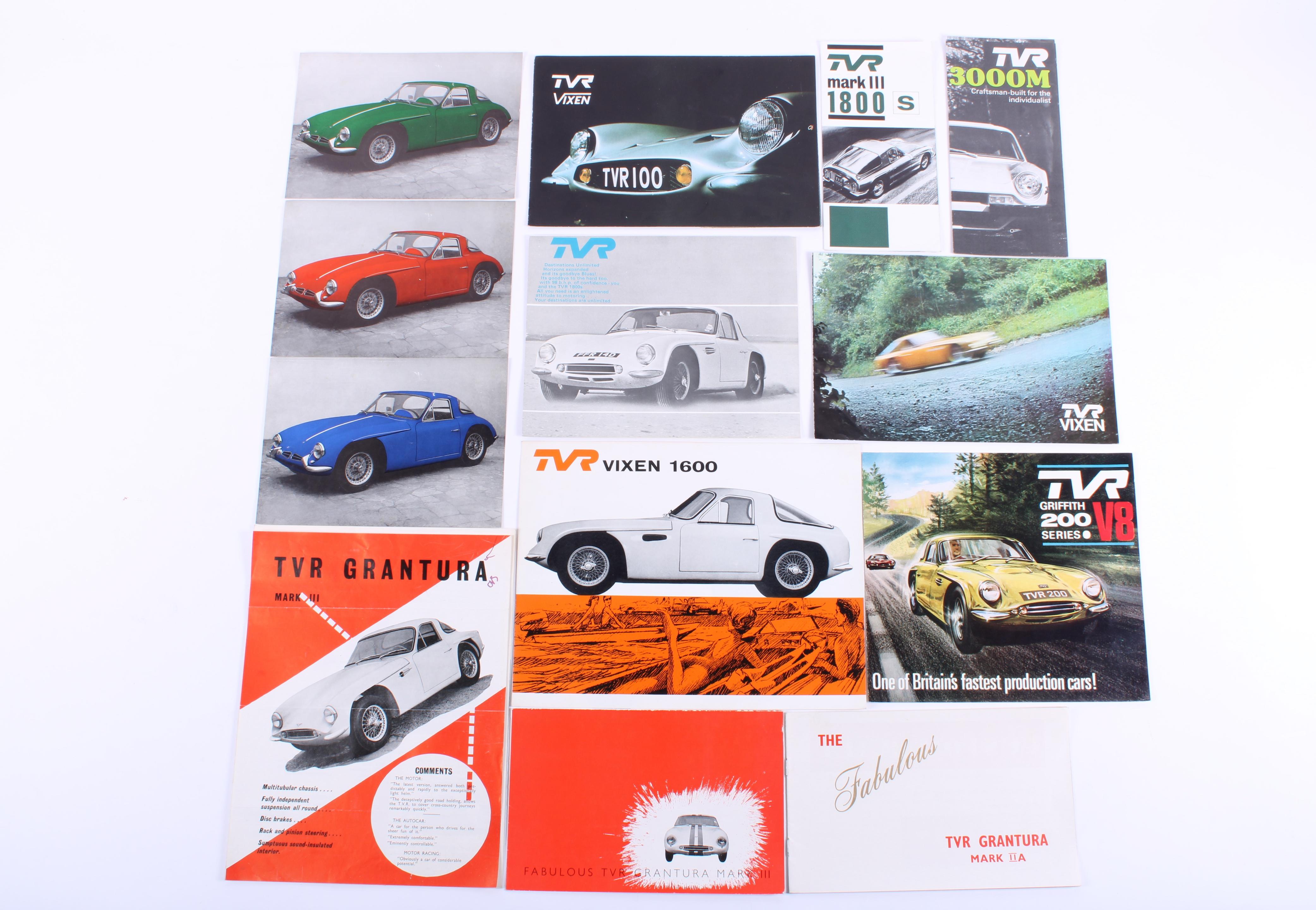 Bonhams Cars : TVR - assorted sales brochures, catalogues and ephemera ...