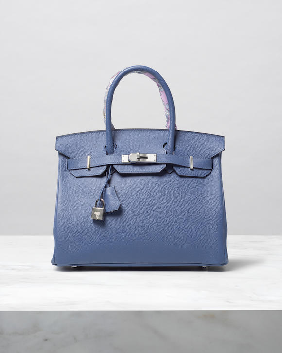 Bonhams : Hermès a Bleu Atoll Epsom Leather Birkin 35 2015 (includes  padlock, keys, cloche, dust bag and box)