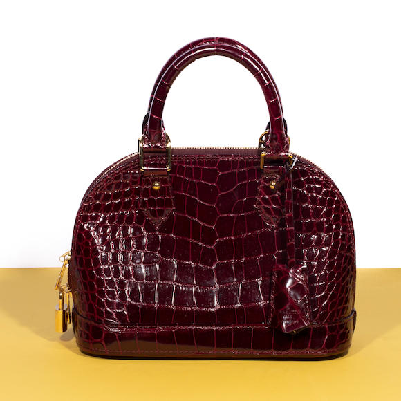 Sold at Auction: Louis Vuitton Mini Alma BB bag, lacquered leather