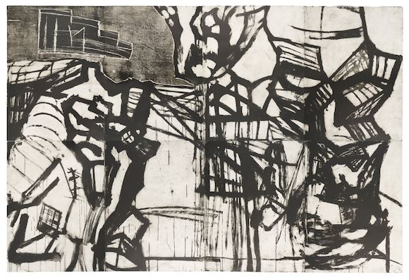 Bonhams : Mike Parr (born 1945) Various Non-Entities 'Hatred in the Sky ...
