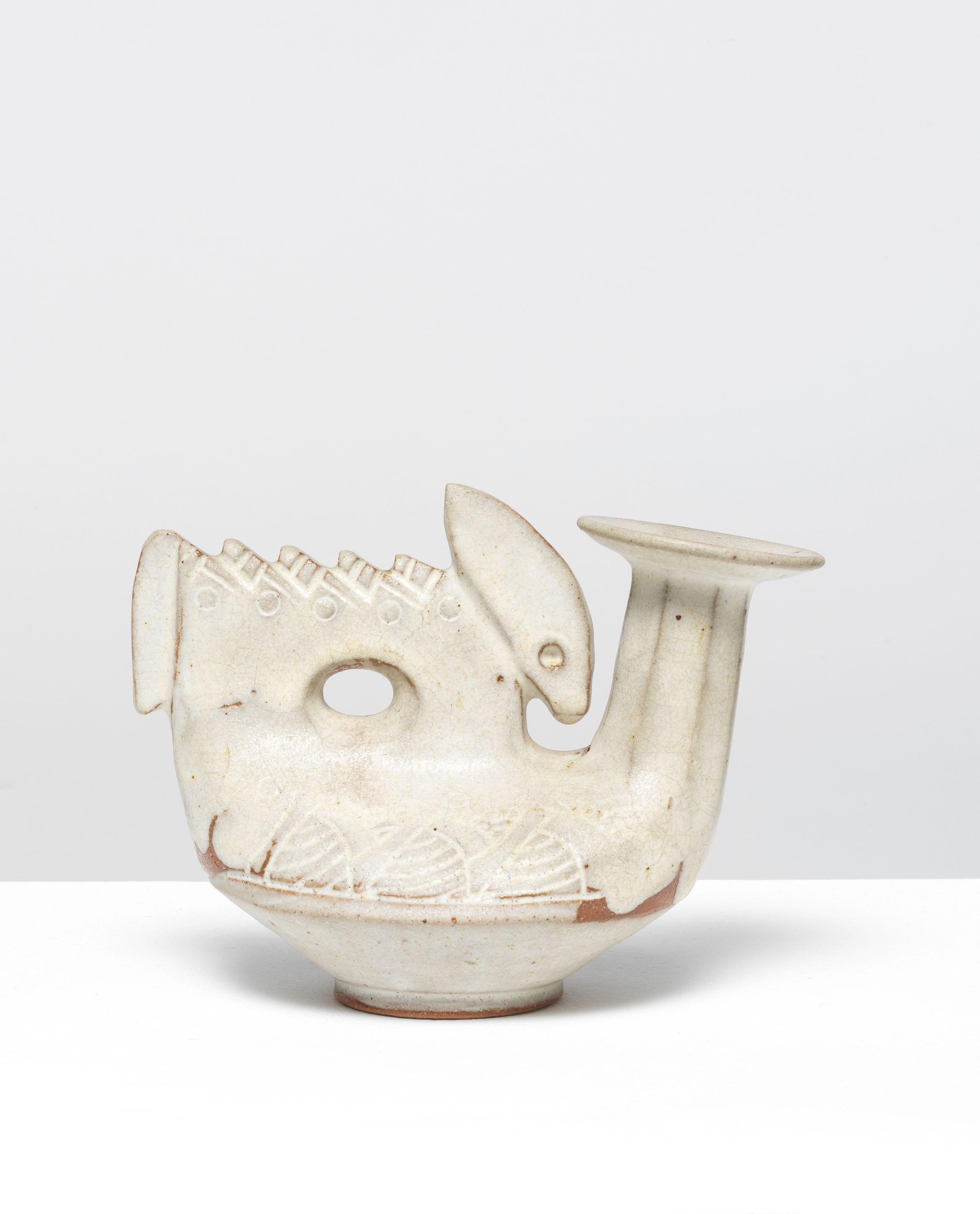 Bonhams : Ian Godfrey Pilgrim flask with beast, 1970s-1980s