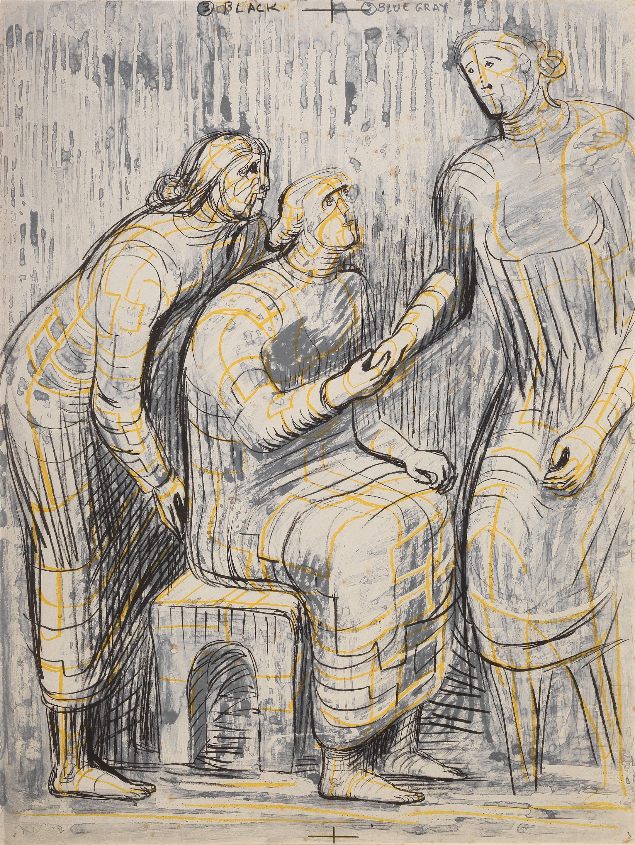Three Female Figures