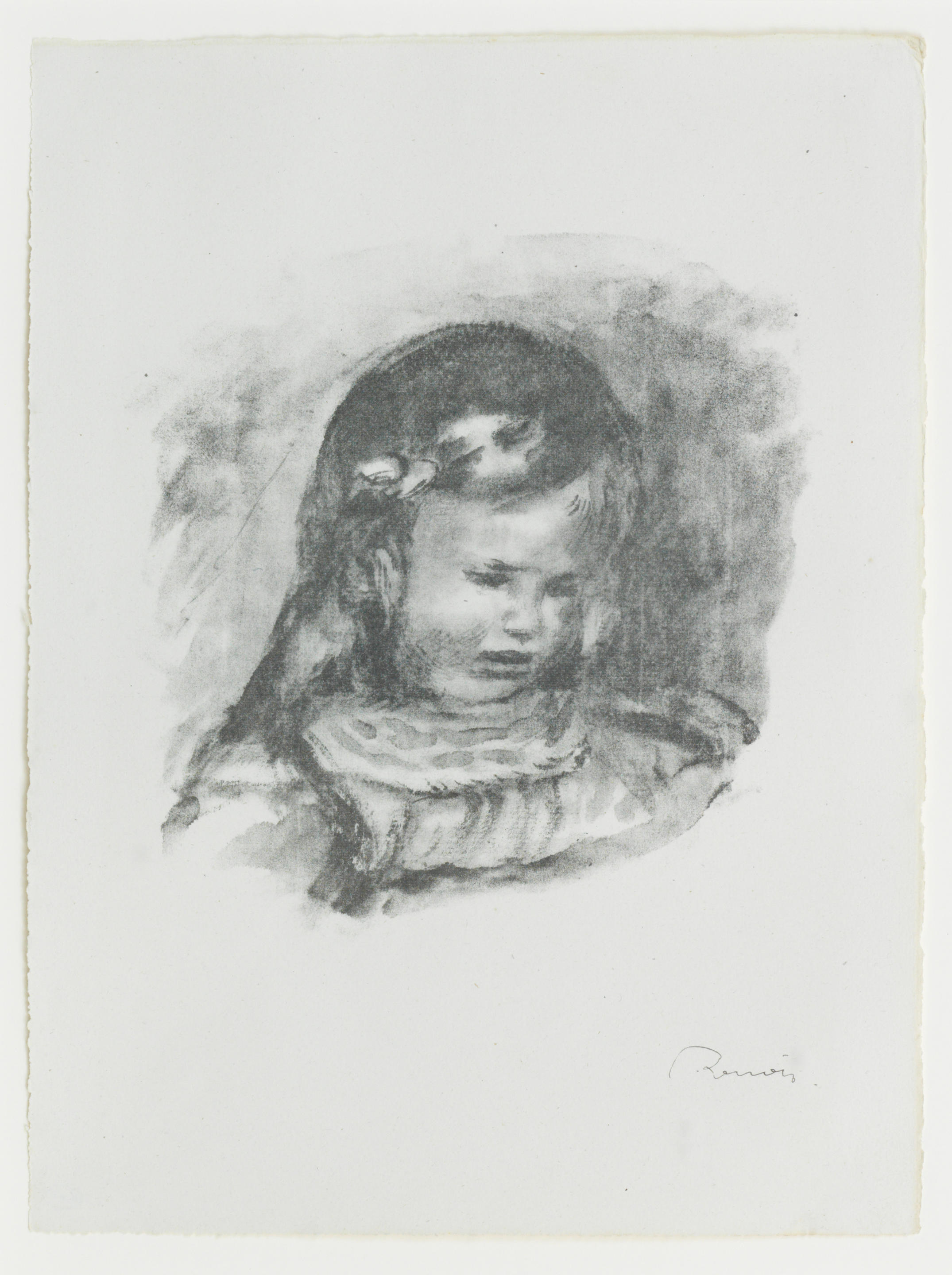 Bonhams : Pierre-Auguste Renoir (French, 1841-1919) La Tête Baissée ...