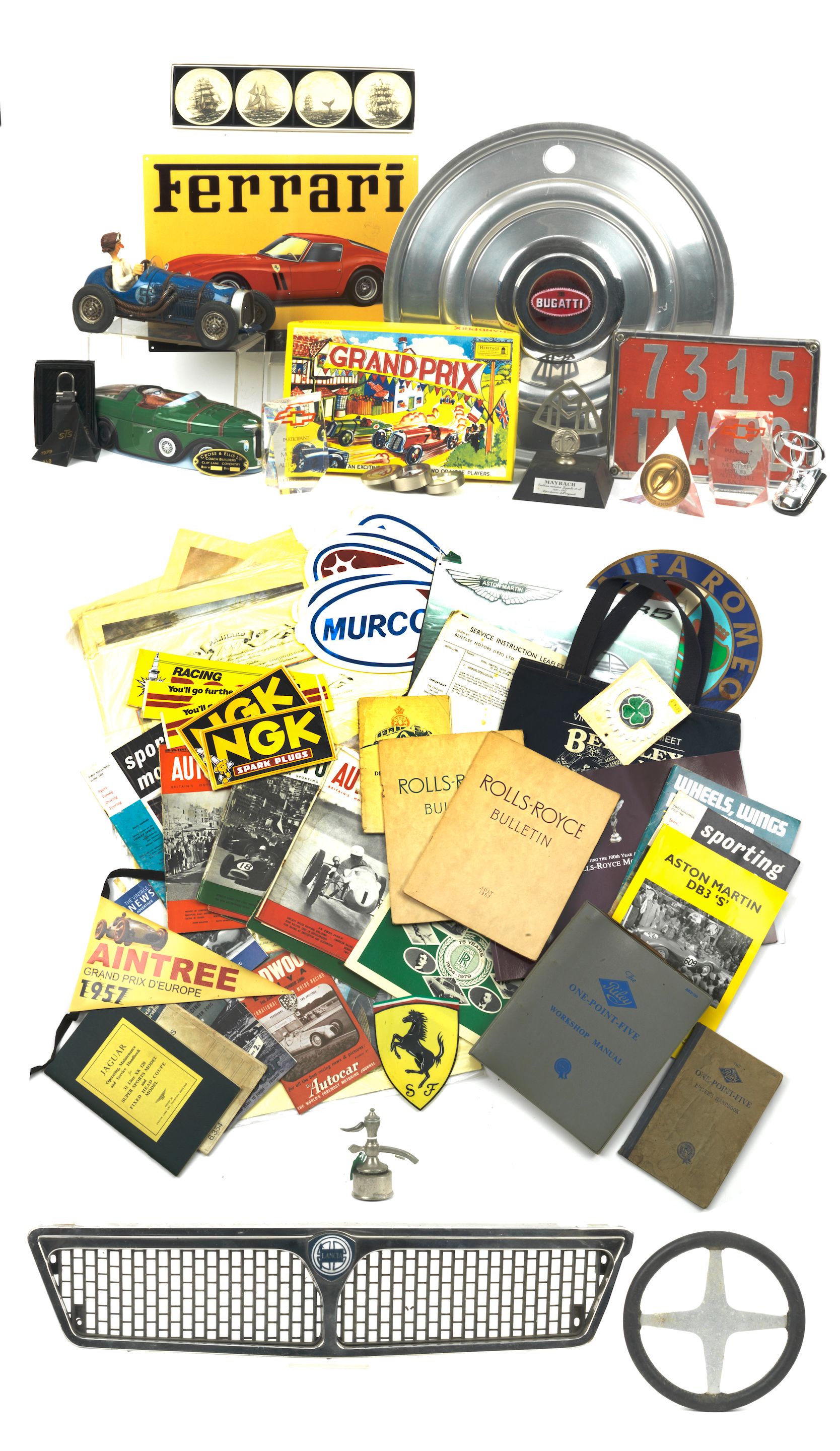 Bonhams Cars Assorted Automobilia, ((Qty))