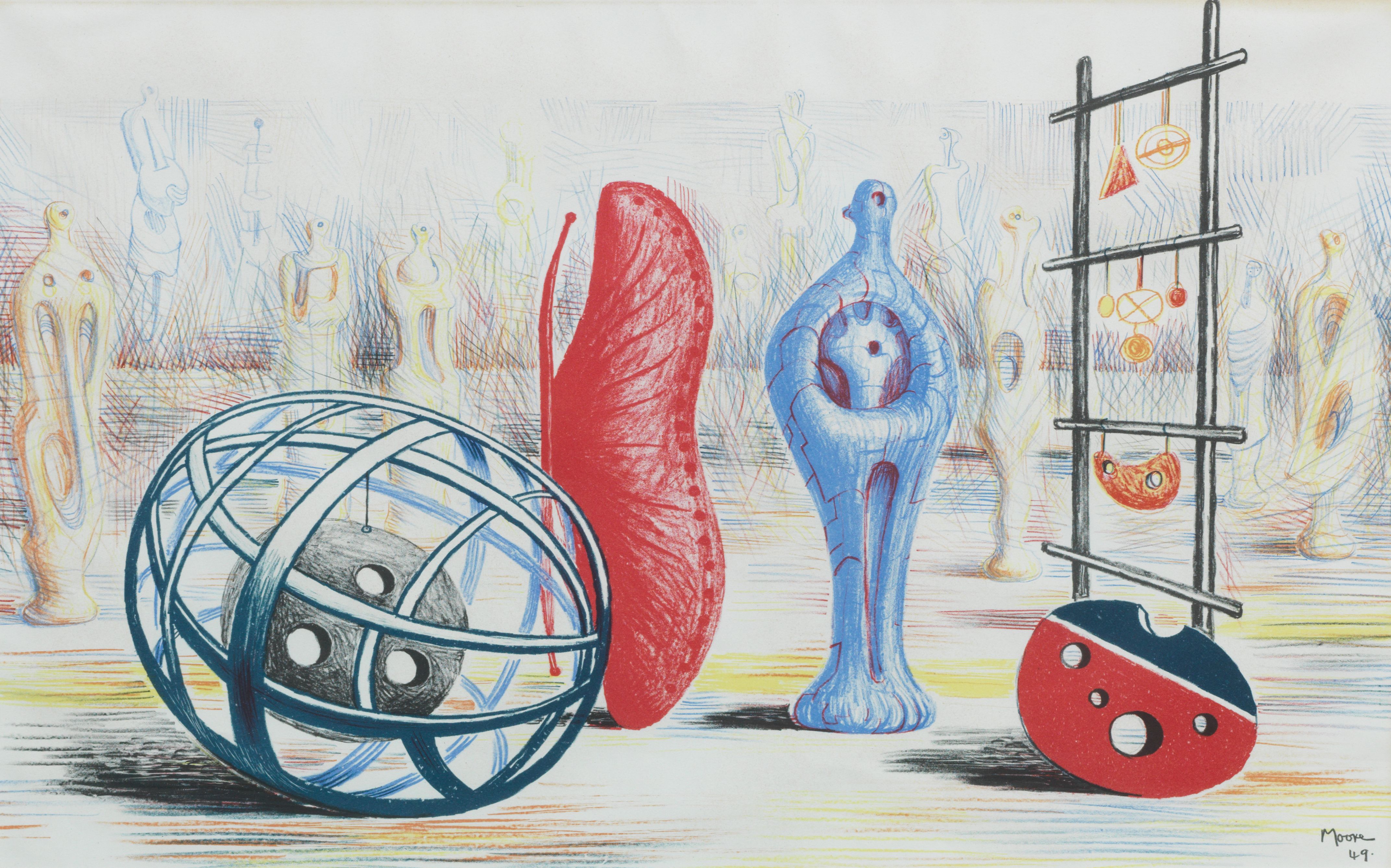 Sculptural Objects from School Prints