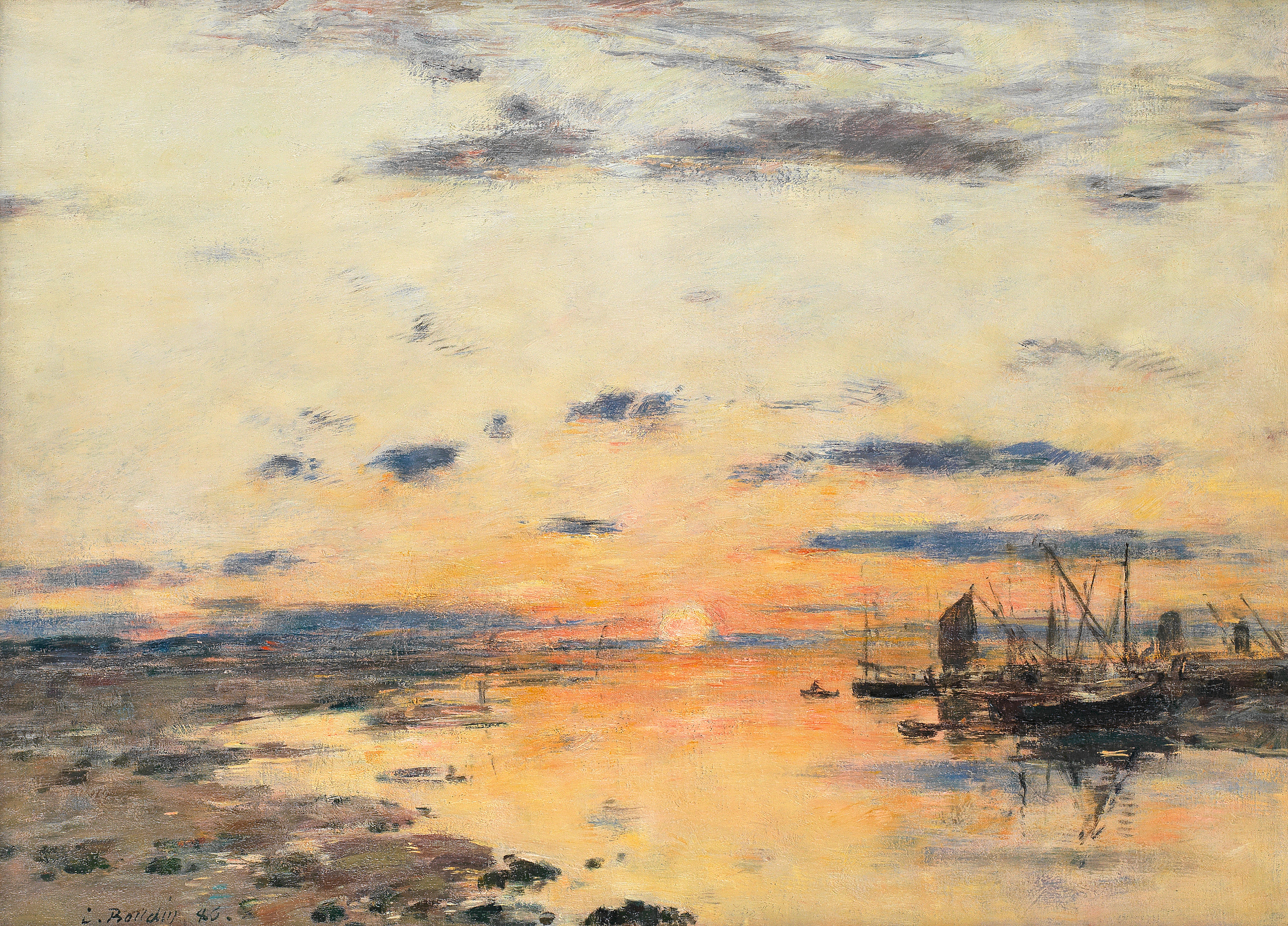 Bonhams : GEORGES ROUAULT (1871-1958) Bord de mer, paysage animé (Souvenir  de Bretagne) (Painted in 1916)