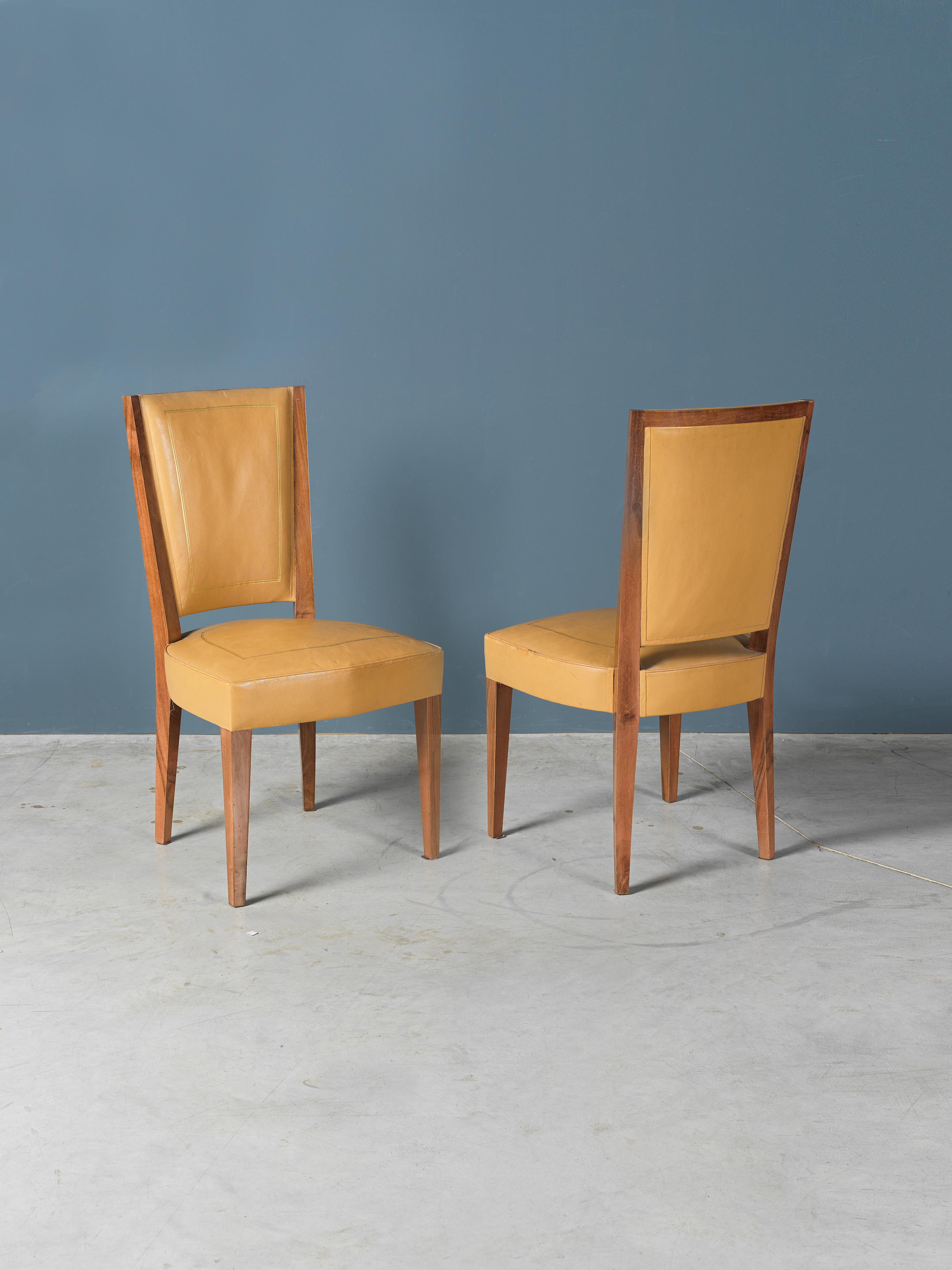 Pair Charlotte Perriand 'model no. 21' lounge chairs