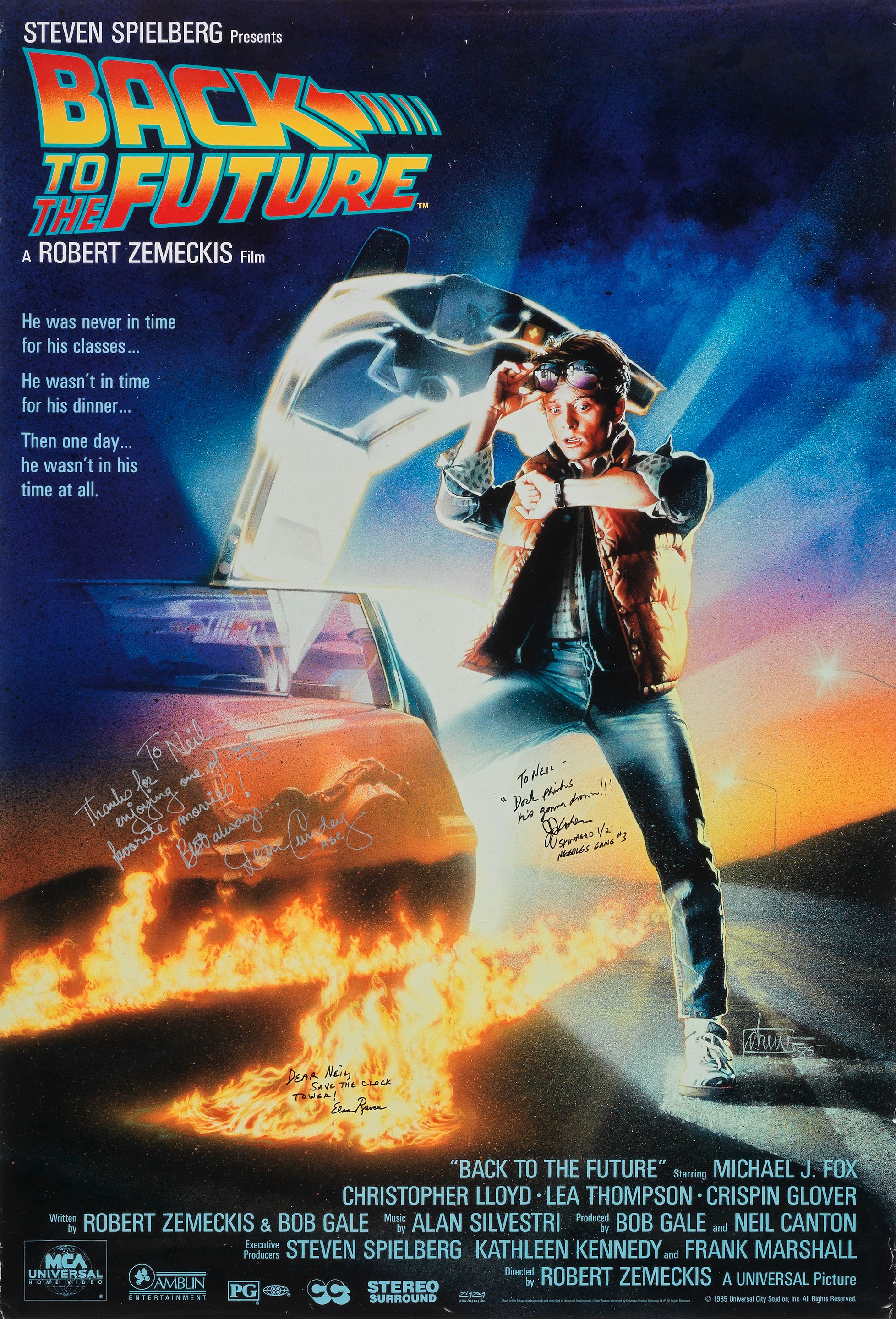 Bonhams Back To The Future: Two Autographed Posters, Universal