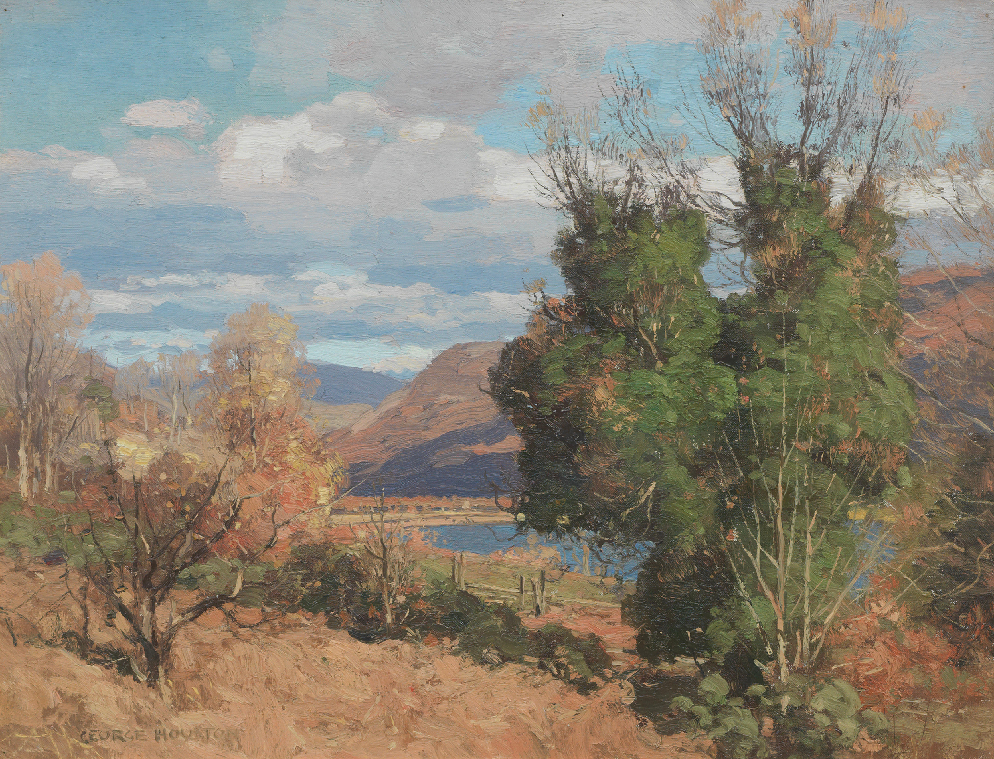 Bonhams : George Houston RSA RSW RGI (British, 1869-1947) An autumnal ...