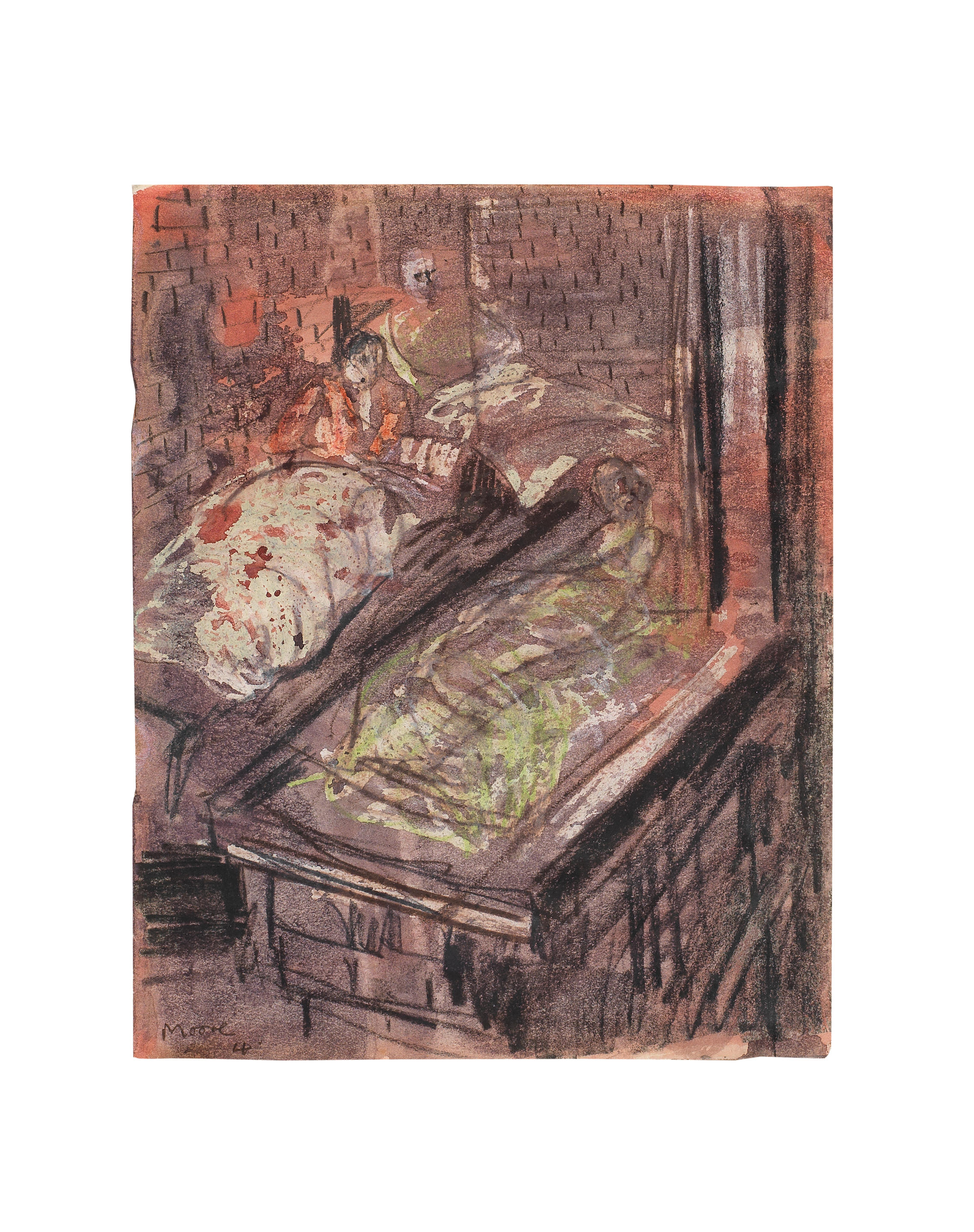 Henry Moore O.M., C.H.(British, 1898-1986)Three Sleeping Figures in...