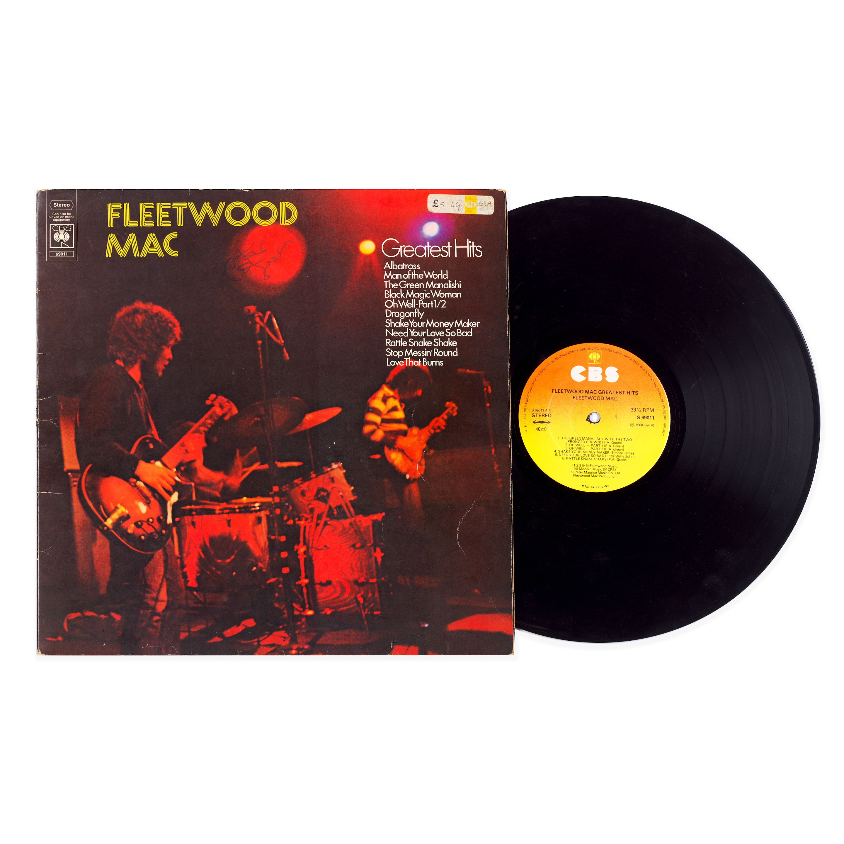Bonhams Peter Green: An Autographed Copy Of The Album Fleetwood