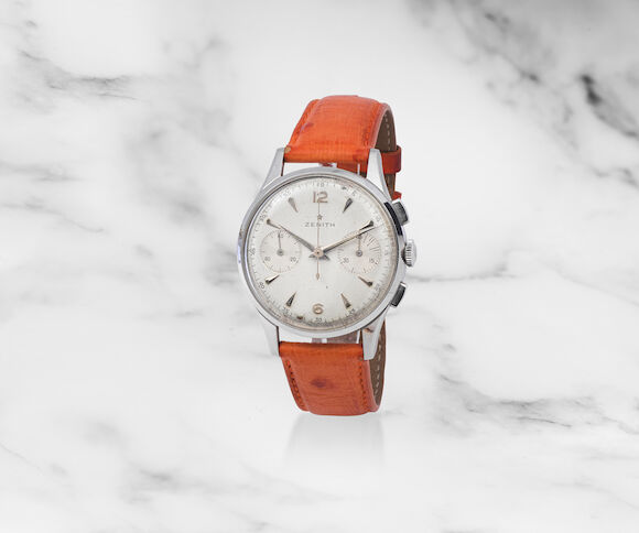 Mouvement De Poche Chronographe Manuel Zenith Vintage, Grande Taille 45 Mm, Fonctionne, Occasion Rare