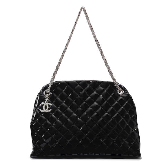 Chanel Black Leather Limited Edition Mademoiselle Postcard Mini