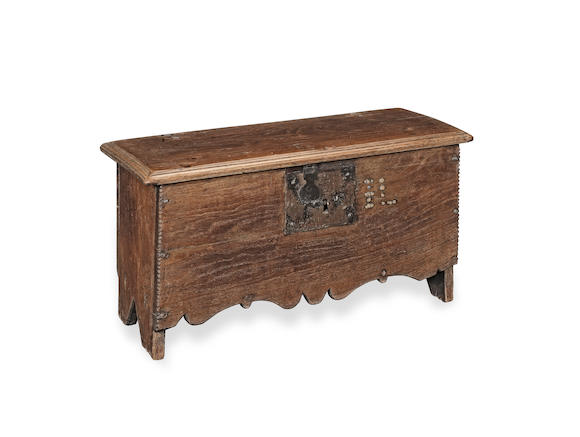 bonhams-a-small-17th-century-oak-plank-coffer