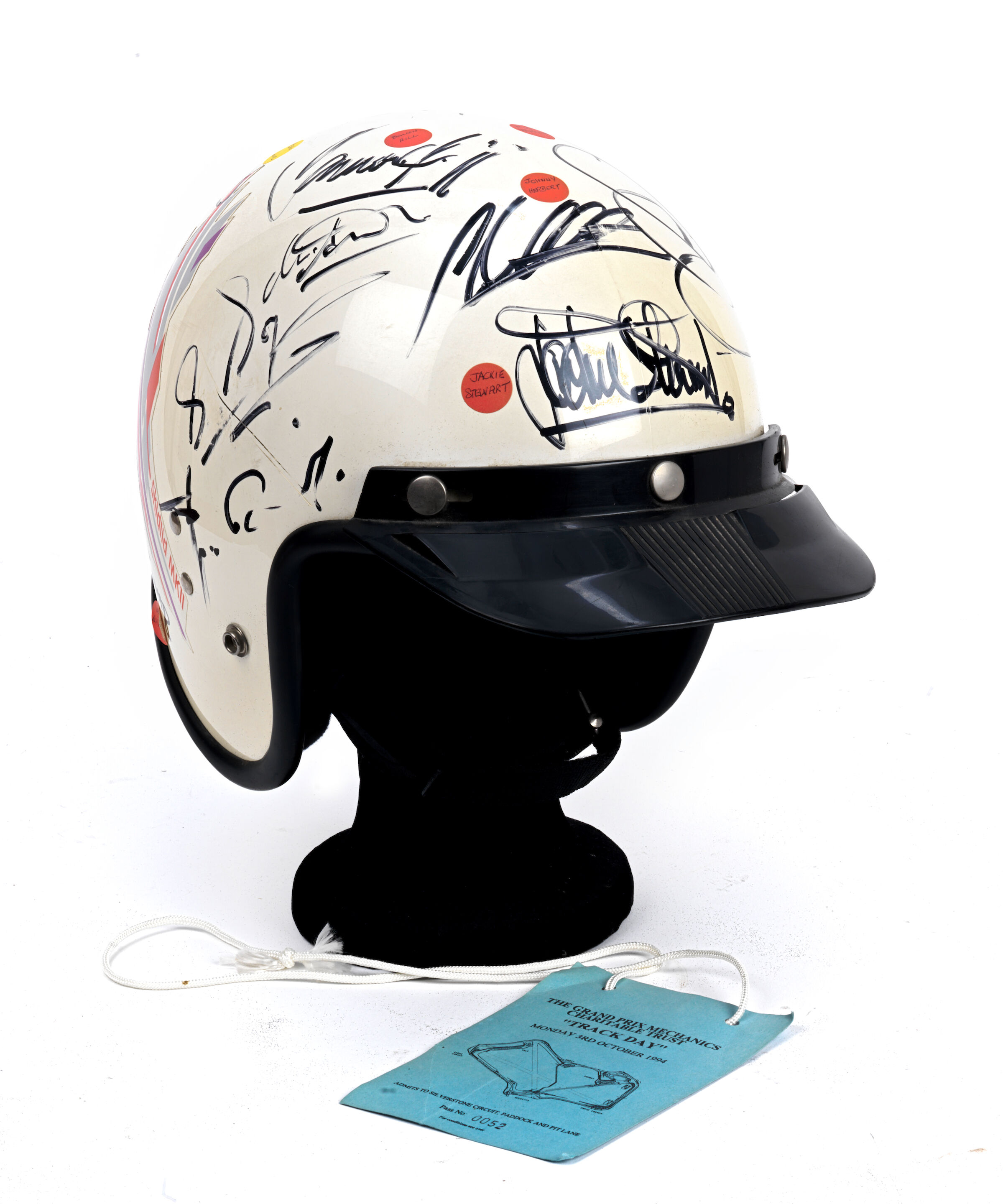 Bonhams Cars : A signed helmet from the 1994 Grand Prix Mechanics Trust ...
