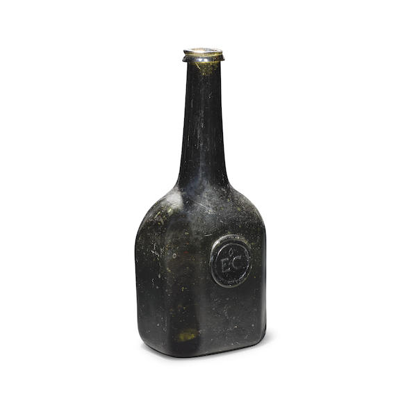 Bonhams A Very Rare Sealed Half Size Octagonal Cylinder Wine Bottle Of Possible American