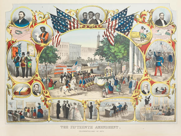 Bonhams : AMERICA - BLACK VOTING RIGHTS The Fifteenth Amendment ...