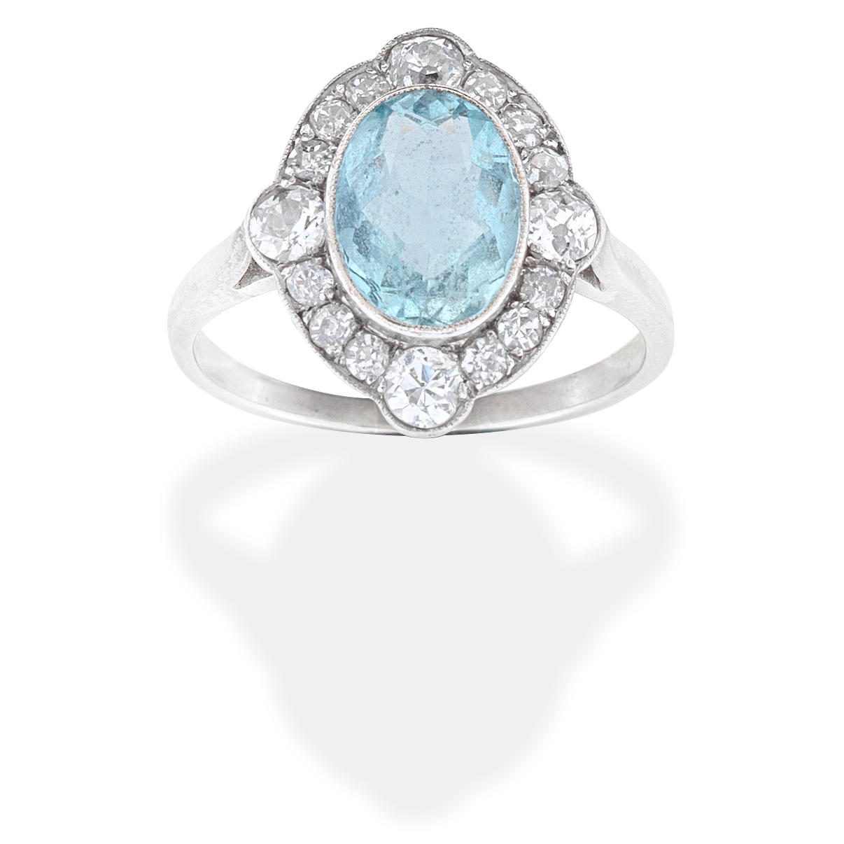 Bonhams : LOUIS VUITTON DIAMOND, AQUAMARINE AND BERYL RING