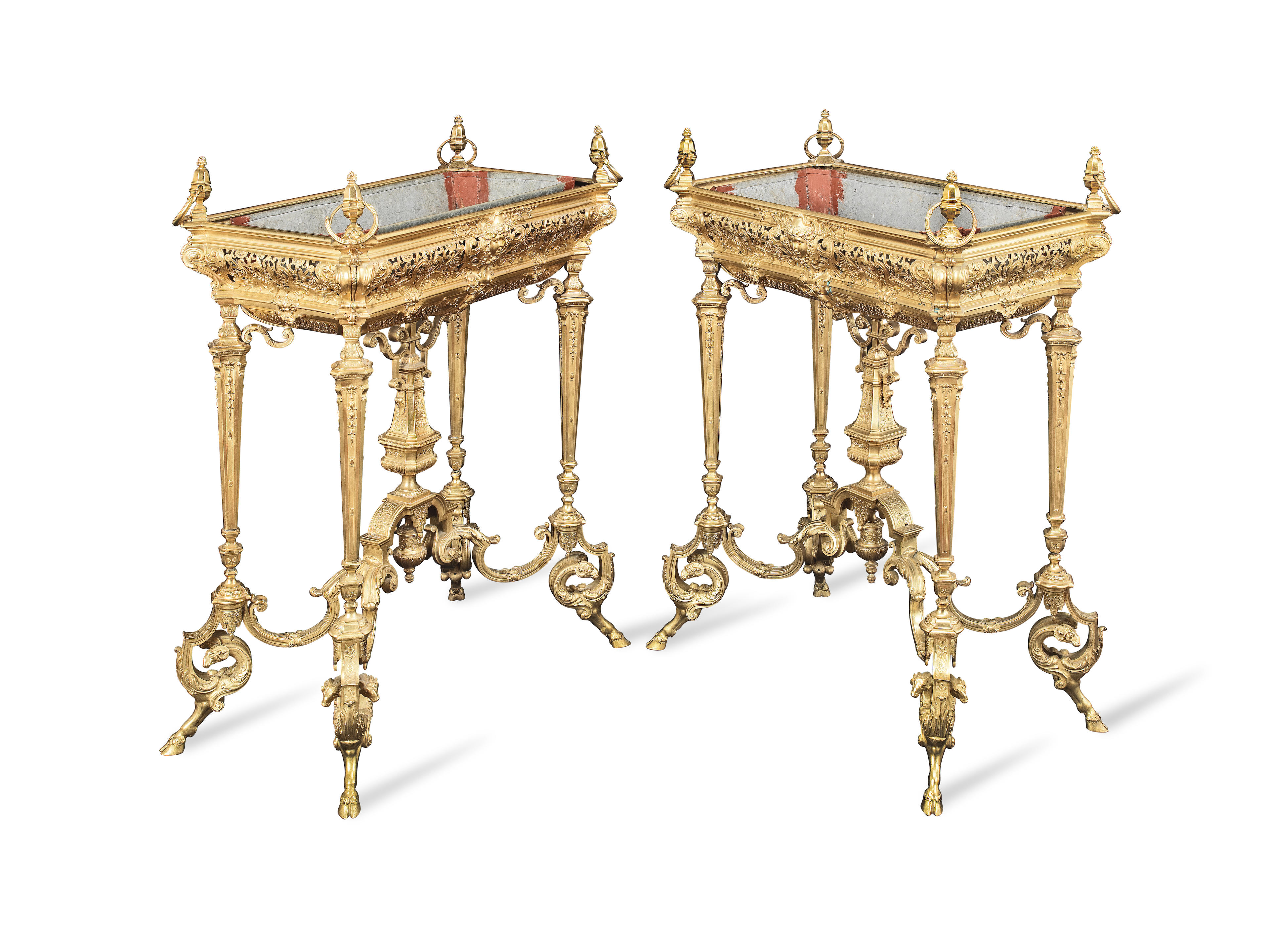 Bonhams : A pair of late Louis XVI ormolu and white marble cassolettes  Early 19th century