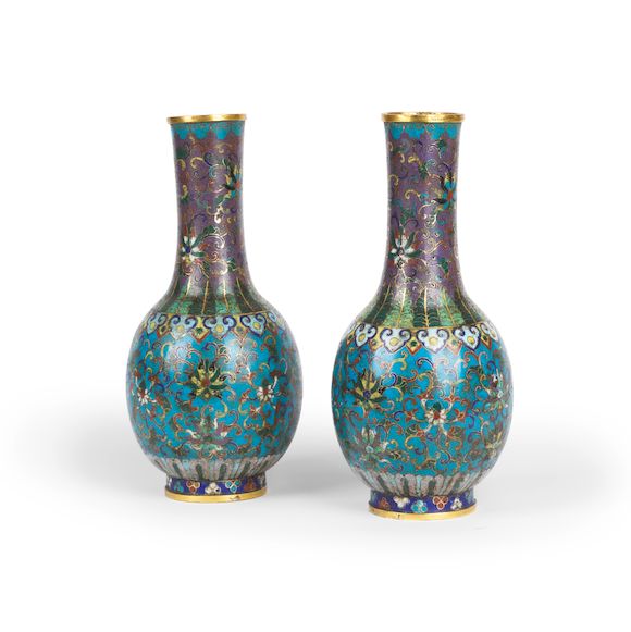Lot De 5 Petits Vases Miniatures Cloisonnés - Décoratifs - Occasion