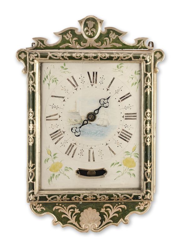 Bonhams A very rare early 19th century Maltese weightdriven wall clock with alarm