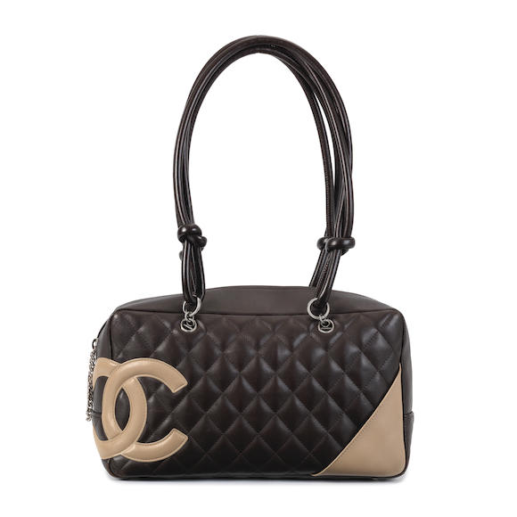 CHANEL Cambon Ligne Bowler Bag in White