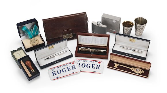 Bonhams : A group of personal items from Sir Roger Moore's Gstaad ...