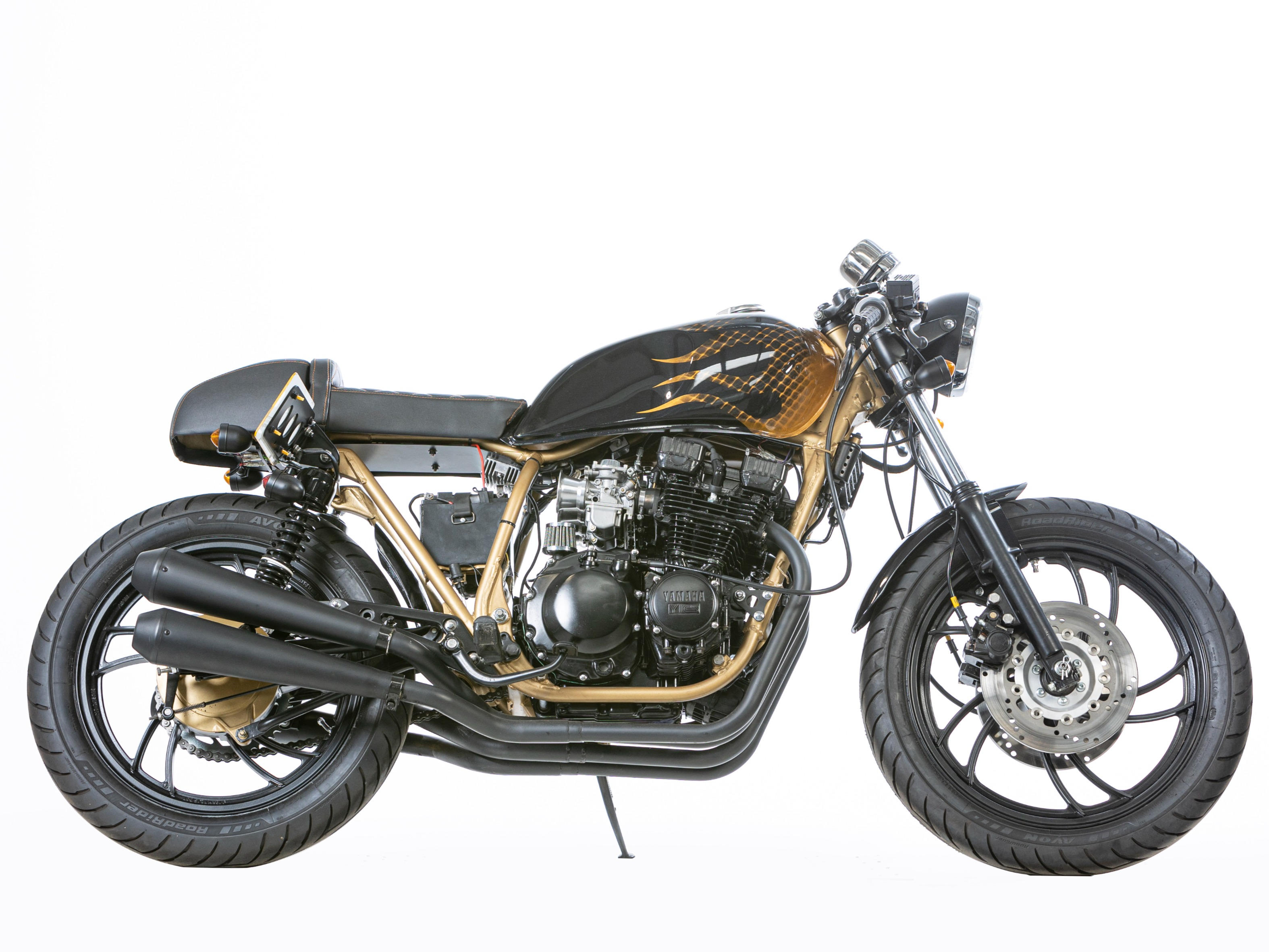Motorradrahmen schleifen und lackieren - Yamaha XJ550 (4V8