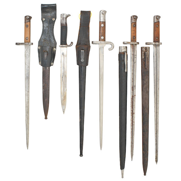 Bonhams : Six various bayonets
