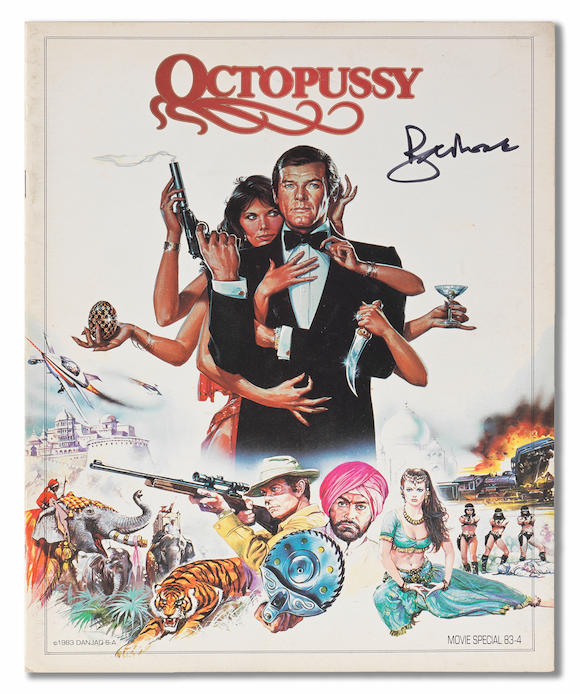 Bonhams A Film Programme For Octopussy Signed By Sir Roger Moore 1983 7108