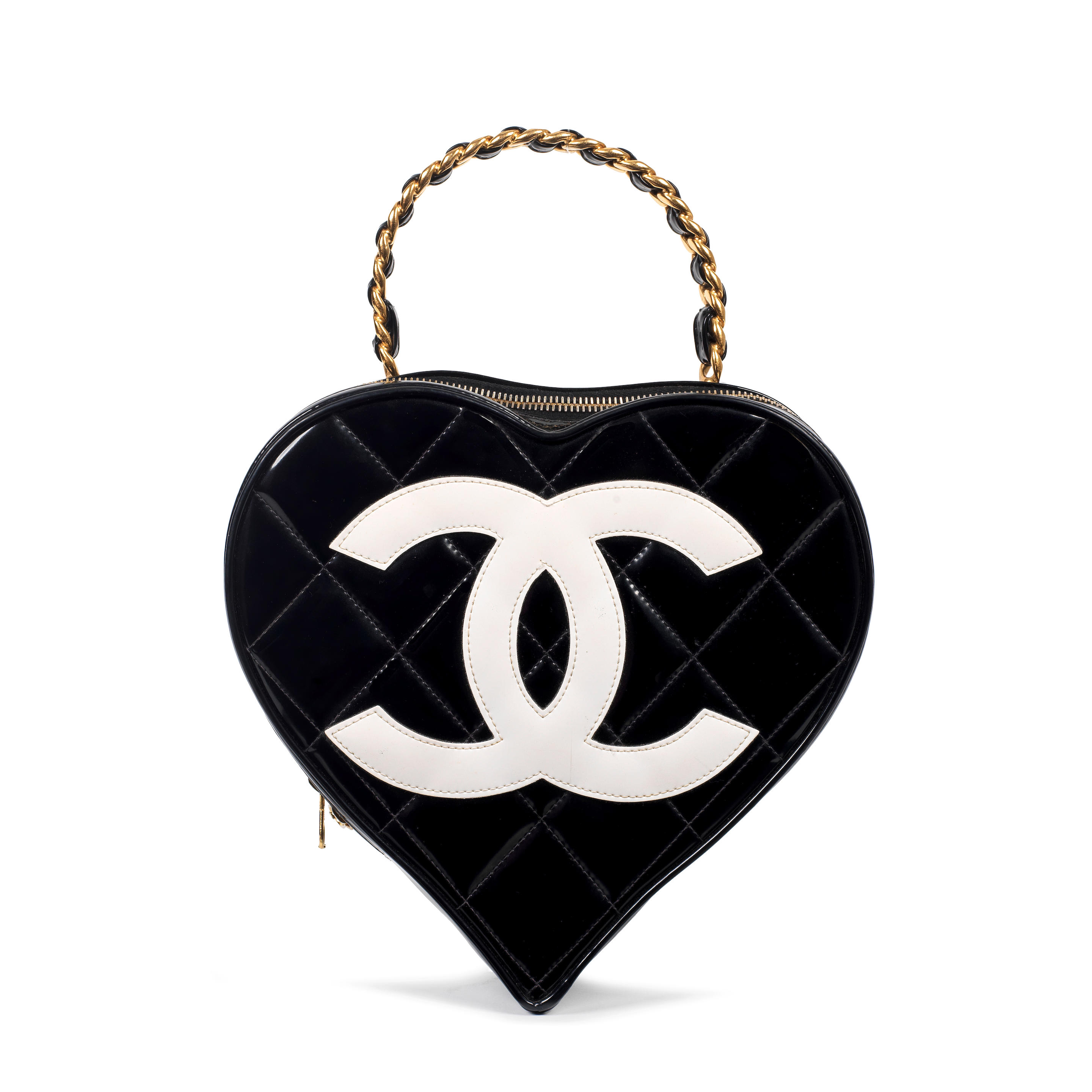 Bonhams : Karl Lagerfeld for Chanel a Black Patent Leather Heart