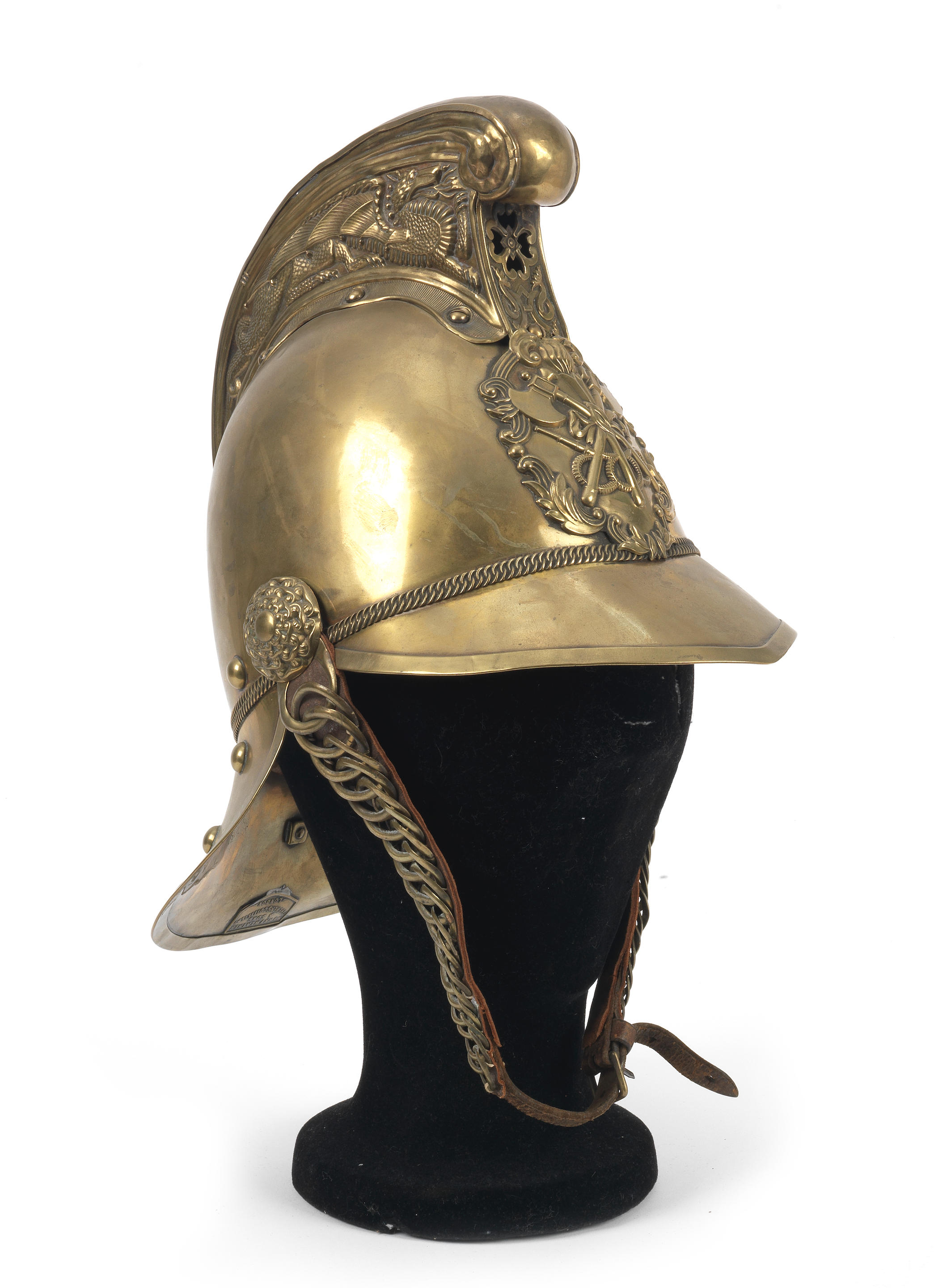 Bonhams Cars : A brass fireman's helmet by Merryweather & Sons of ...