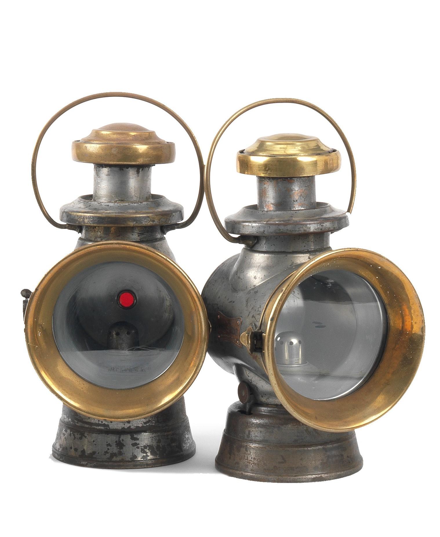 Bonhams Cars : A pair of Lucas No.740 oil-illuminating side-lamps, ((2))