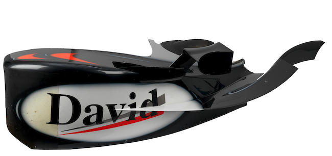 A David Coulthard Mclaren Mercedes Formula 1 sidepod believed from the 2003 season,