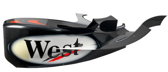 A Mclaren Mercedes Formula 1 sidepod believed from the 2003 season,