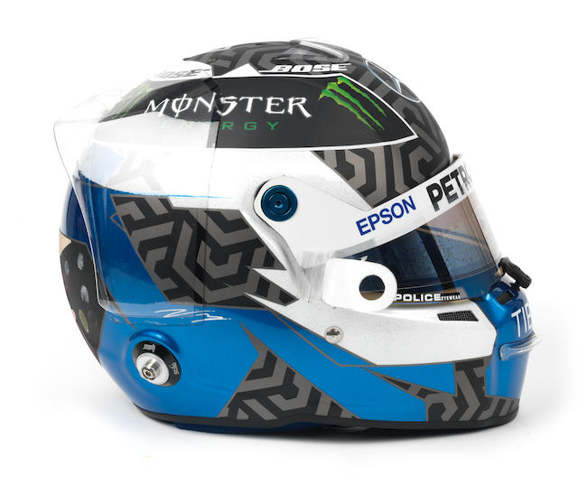 Valtteri Bottas Race used 2020 AMG Mercedes Benz F1 signed helmet,