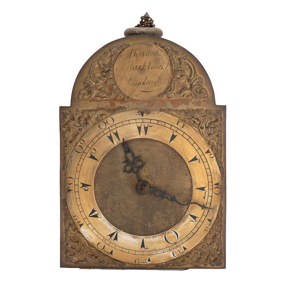Bonhams : A 19th century lantern clock for the Turkish market arched ...