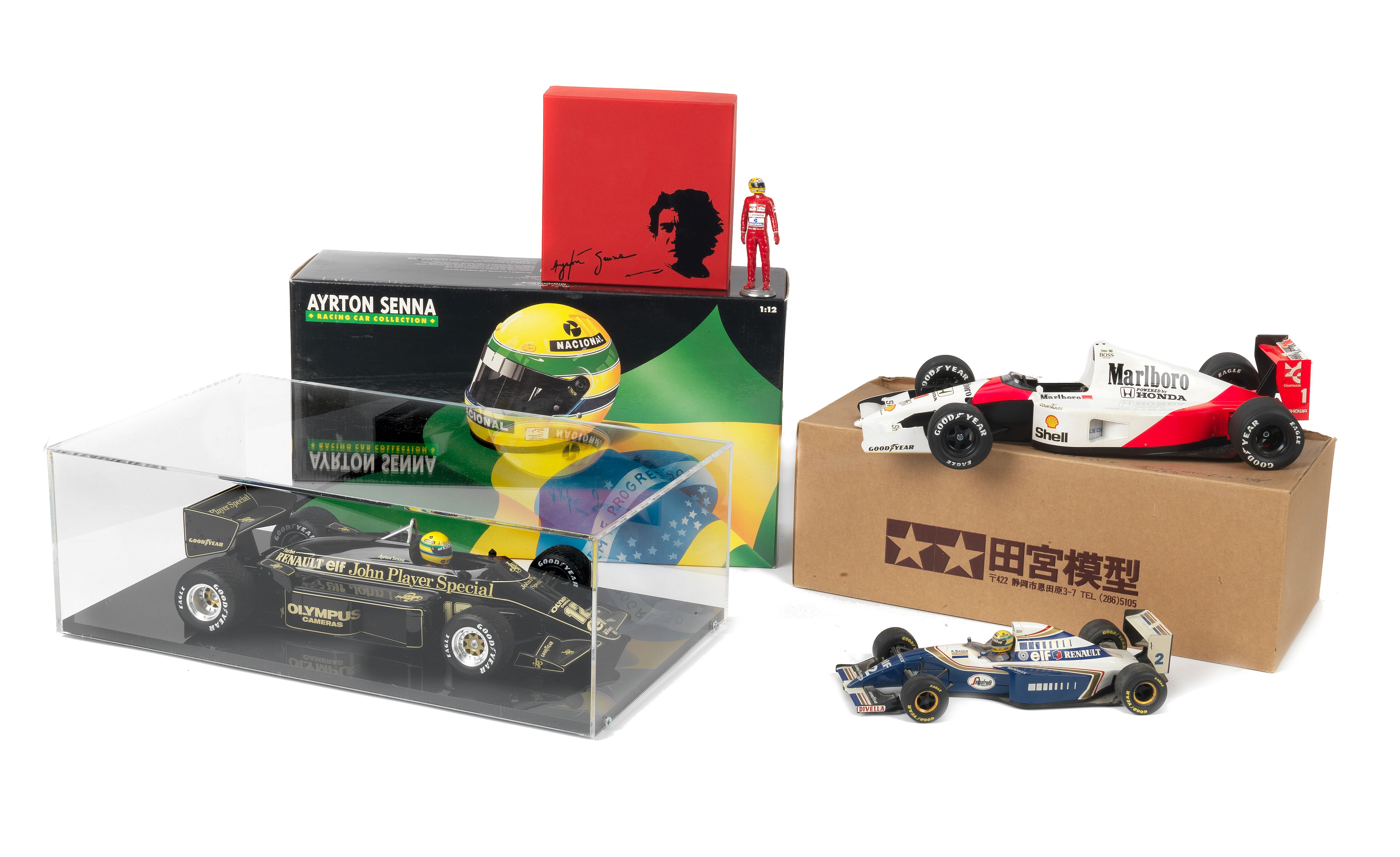 Bonhams Cars : Three scale models of Ayrton Senna's Formula 1 cars, ((4))