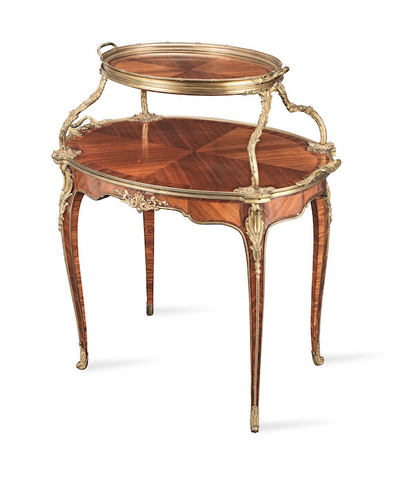Bonhams : A French late 19th century ormolu mounted kingwood and bois ...