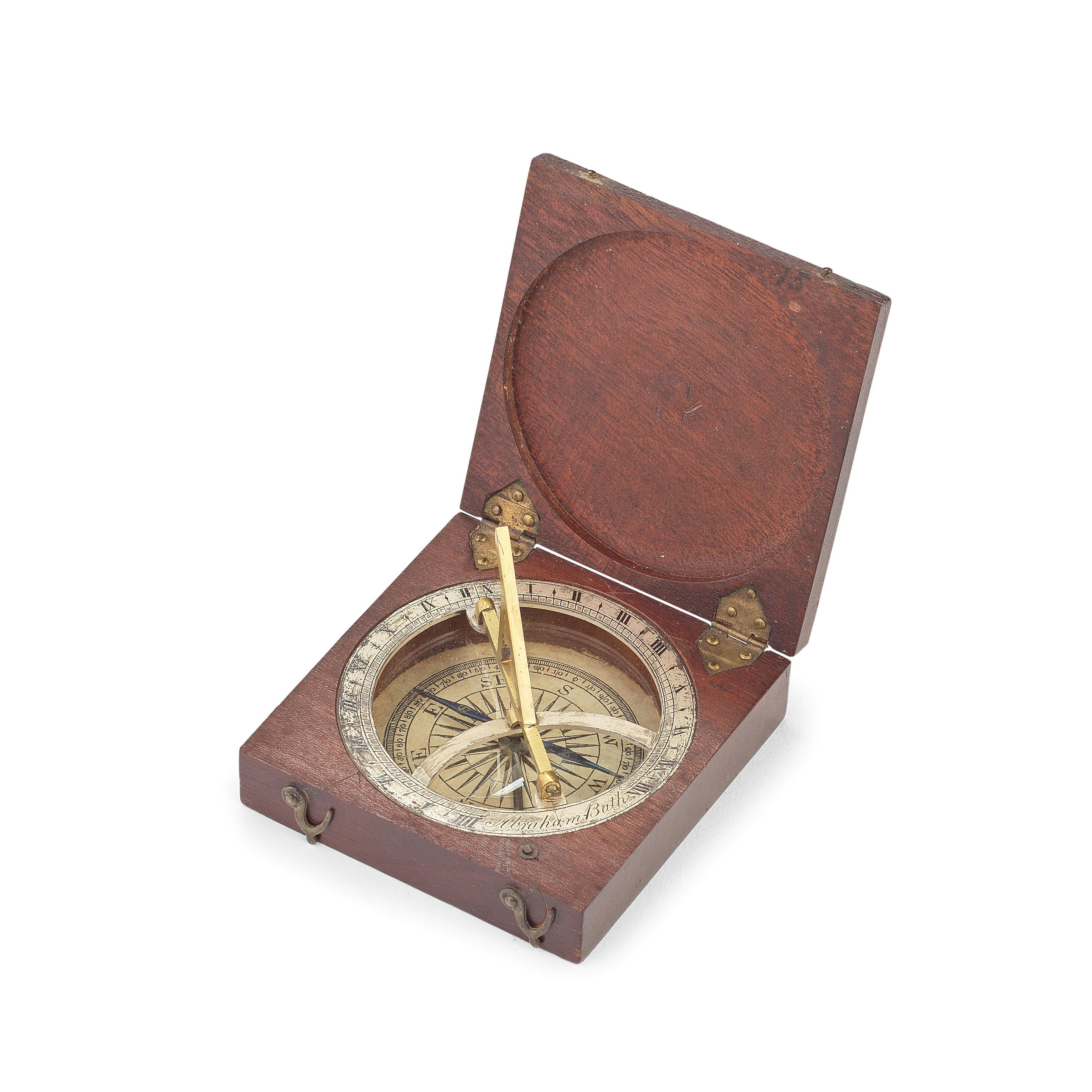 An Abraham Pocket Sundial Compass,