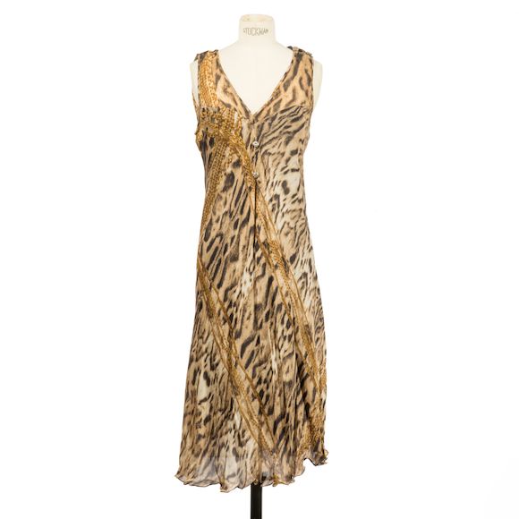 Robe Just Cavalli Violette Sans Manches - Taille US S (IT 40) - Neuve Avec étiquettes