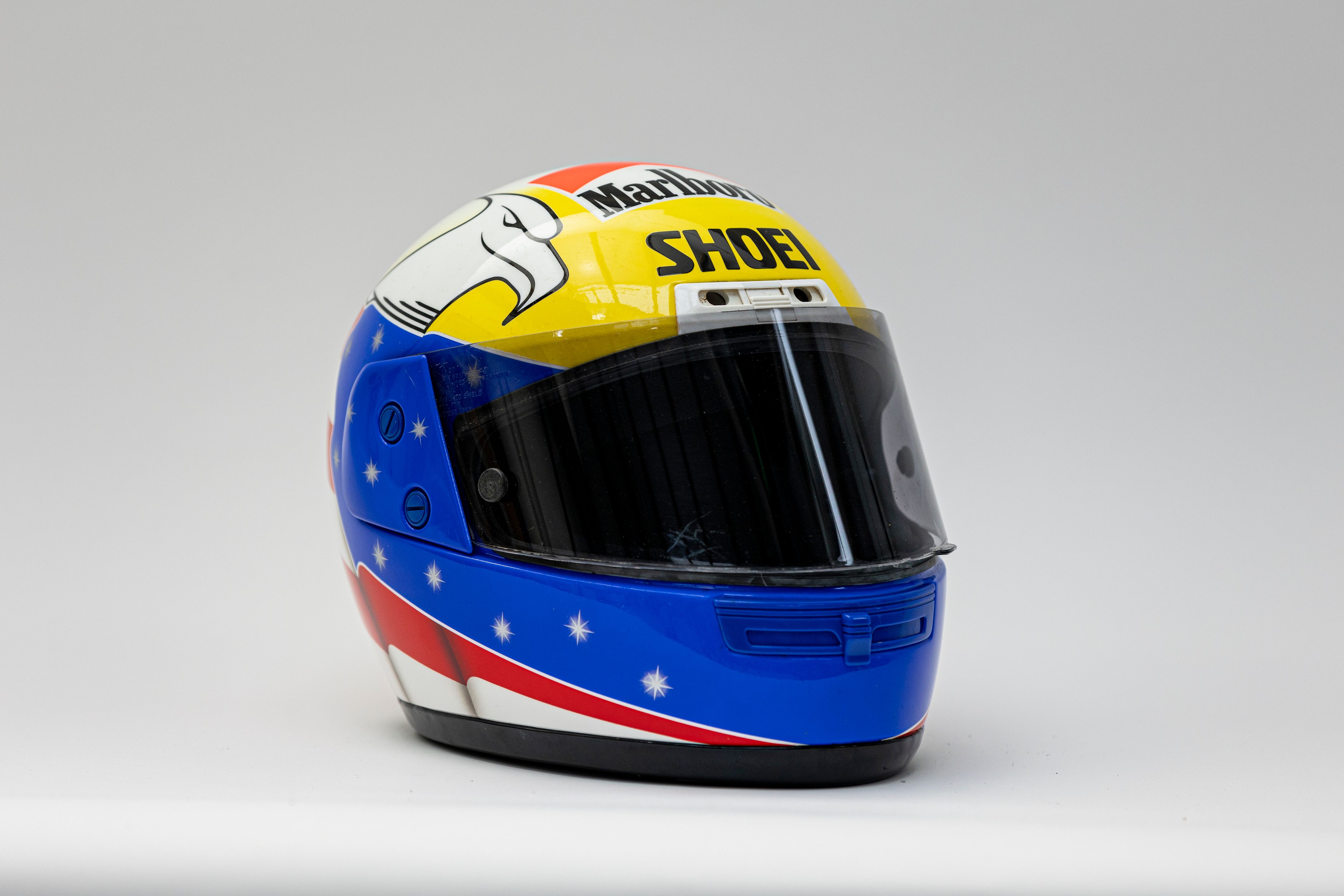 Bonhams Cars John Kocinski: A full-face helmet by Shoei ((2))