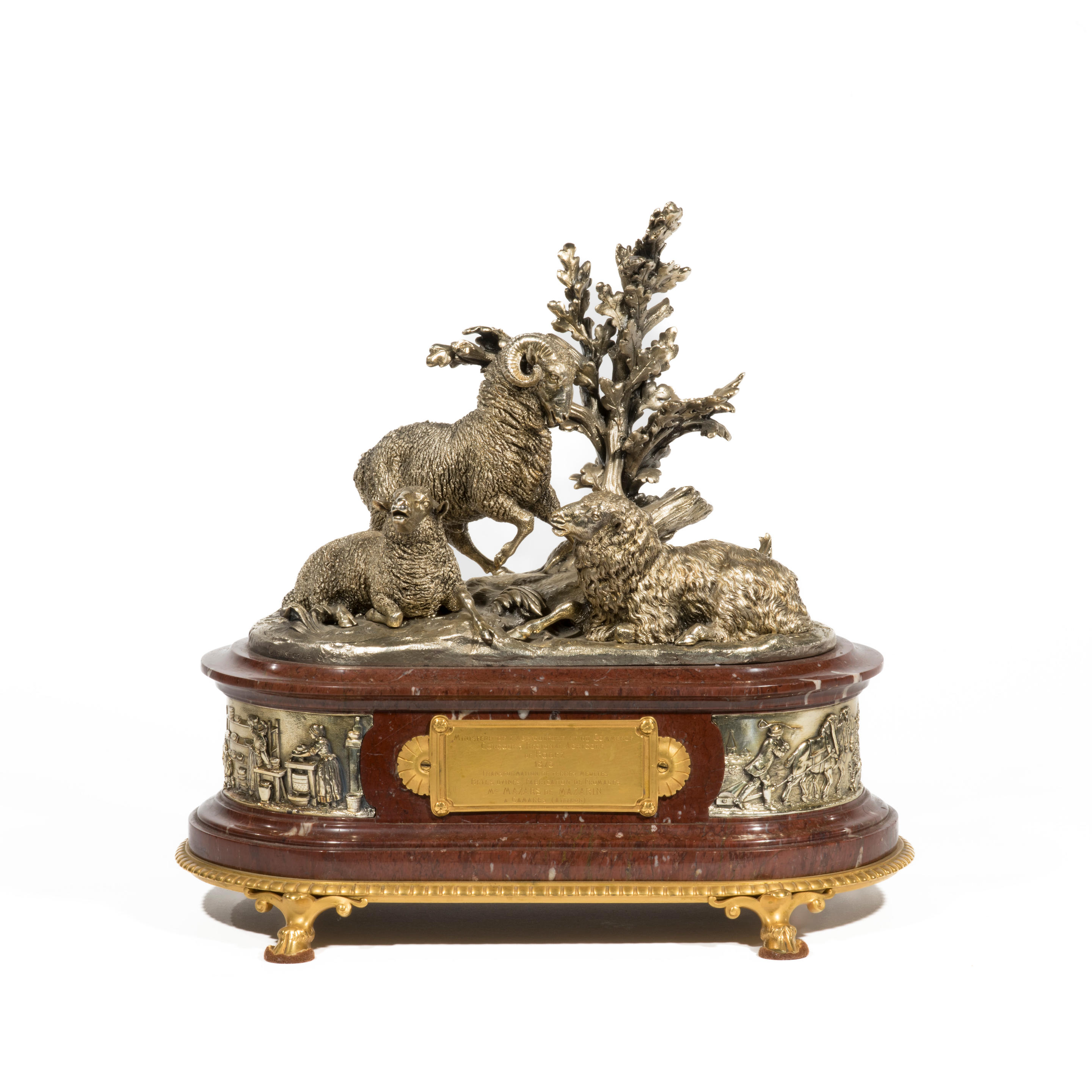 Christofle & Cie. Trophée agricole attribué à Rouillard. Seconde
