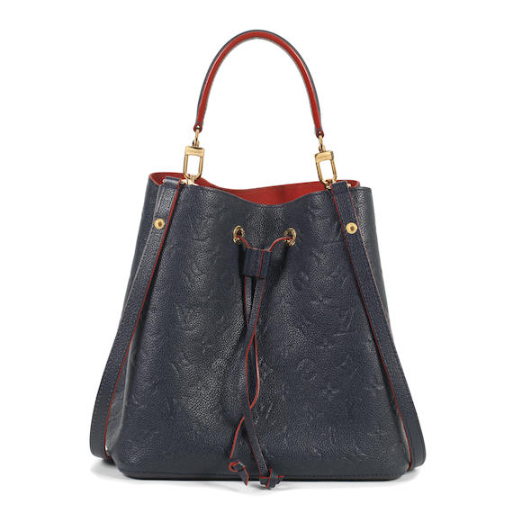 At Auction: Moynat: a Blue Calfskin Mini Bag c.2015 (includes dust bag)