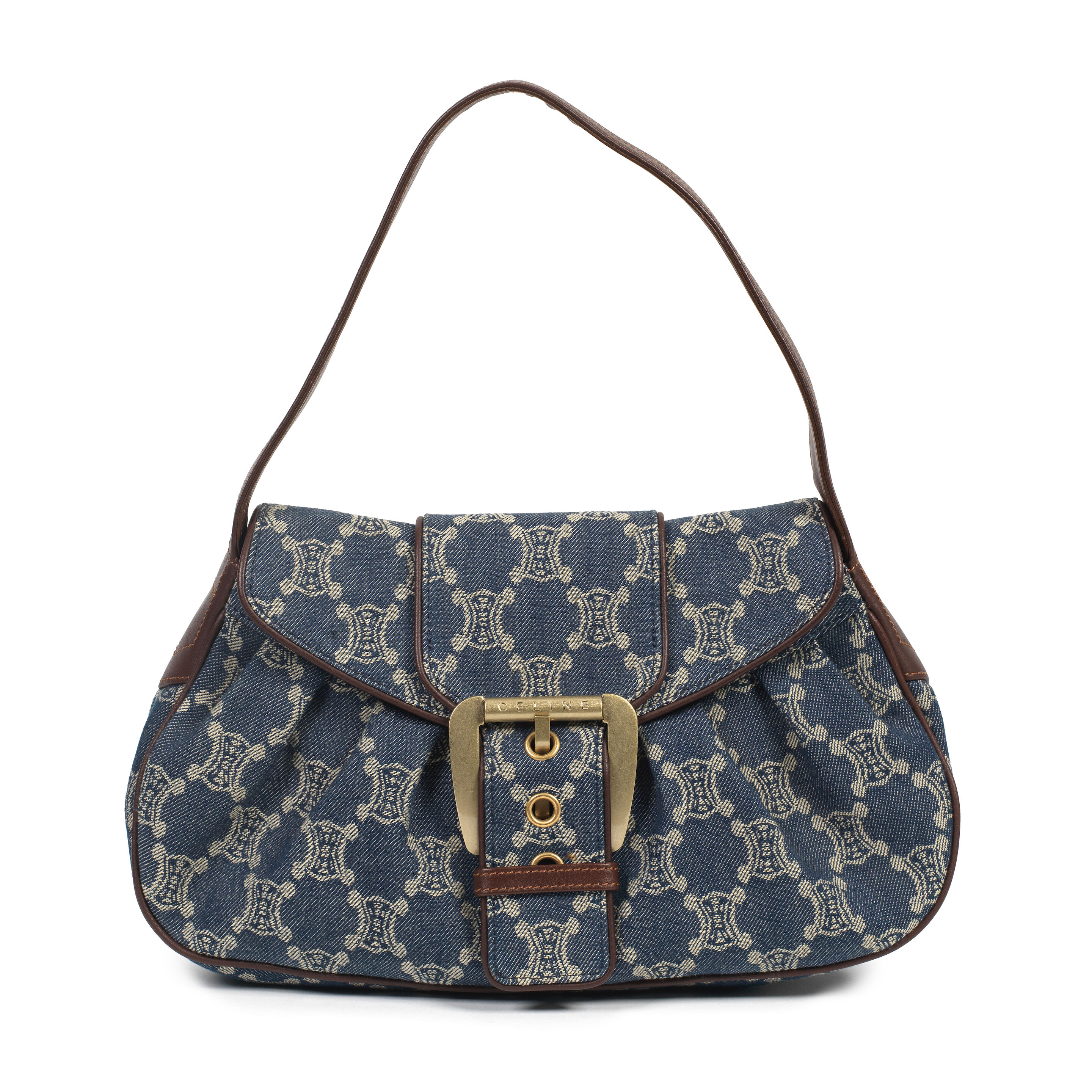 Bonhams : Celine: a Macadam Denim Shoulder Bag 2000s (includes 