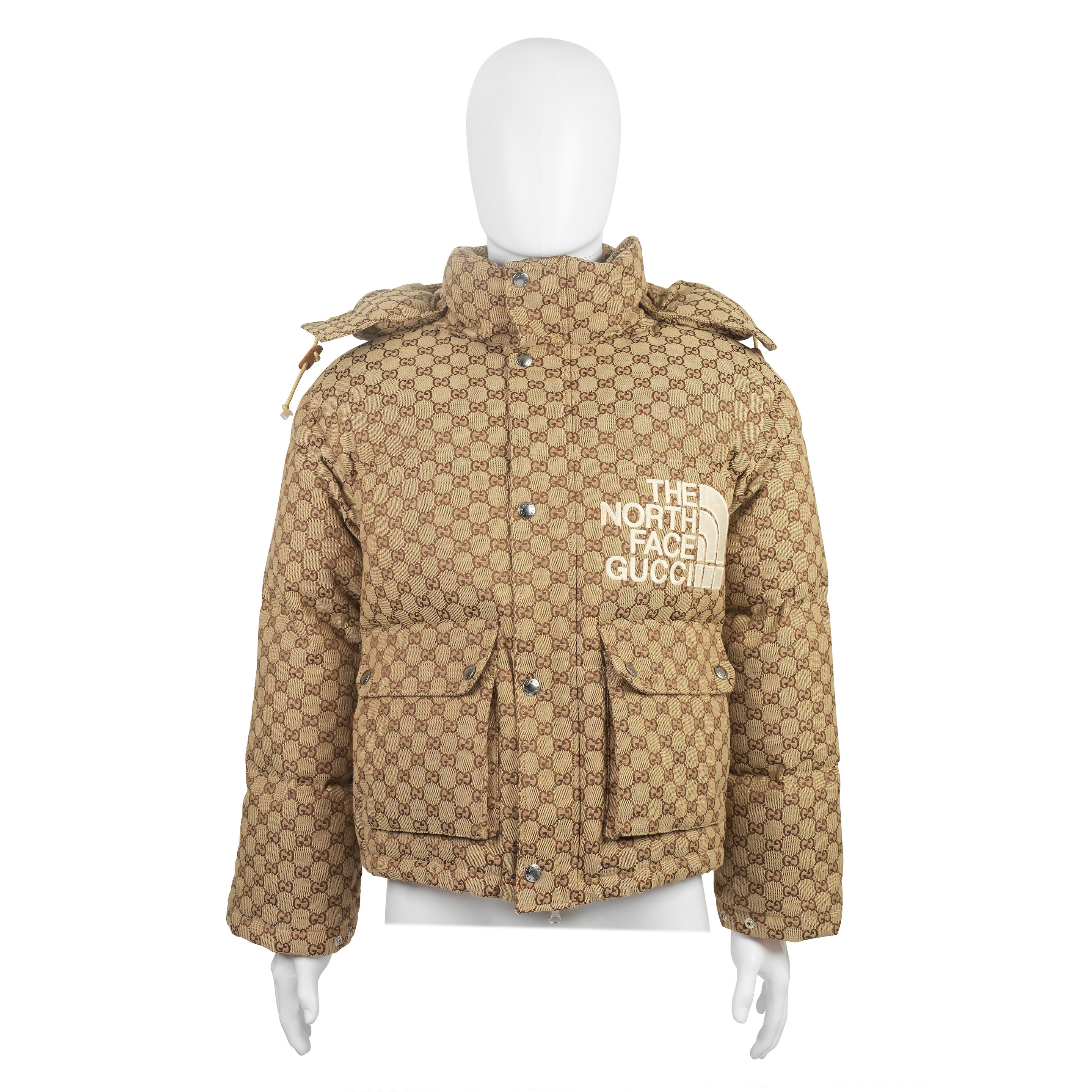 Gucci X North Face Puffer Jacket In All Sizes In Orange