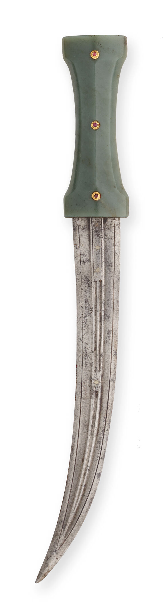 Bonhams : An Ottoman gem-set jade-hilted dagger (jambiyya) Turkey, 17th ...