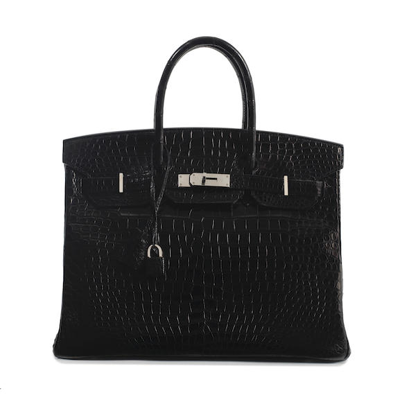 hermes birkin black crocodile