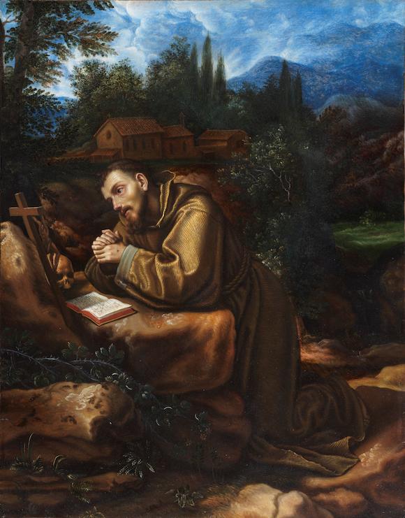 Bonhams : Cristofano Allori (Florence 1577-1621) Saint Francis of ...